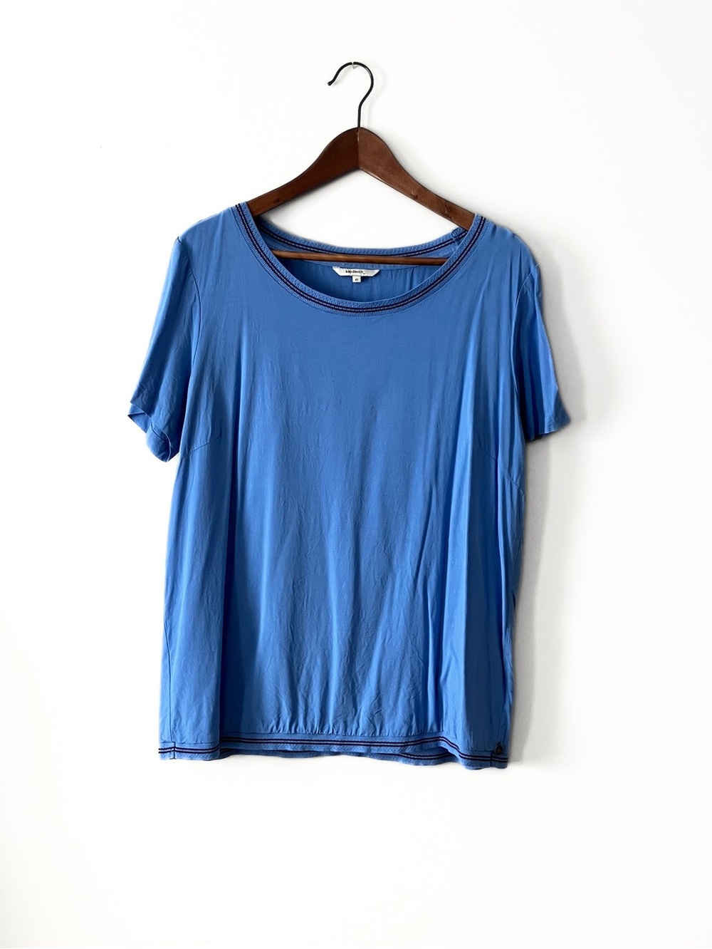 Sandwich_ Blue Short-Sleeve Women's Top